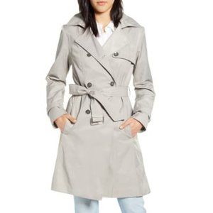 Cole Haan Hooded Trench Coat